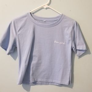 Light blue New York crop